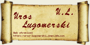 Uroš Lugomerski vizit kartica